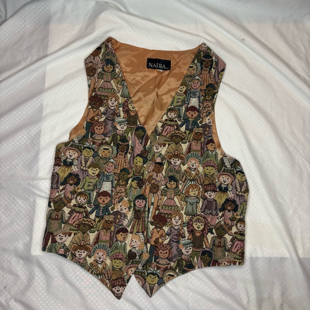 Nadia Multicolor Character Pattern Vest
